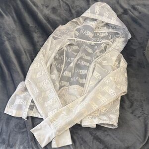 Nike Transparent White Windbreaker